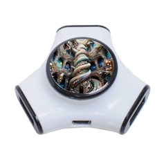 Fantasy Psychedelic Building Spiral 3-port Usb Hub by Ravend