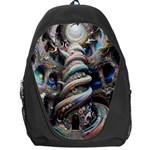 Fantasy Psychedelic Building Spiral Backpack Bag Front