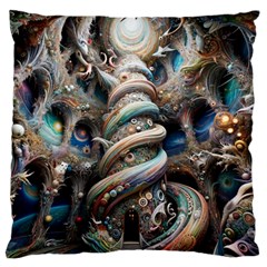 Fantasy Psychedelic Building Spiral Standard Premium Plush Fleece Cushion Case (two Sides) by Ravend