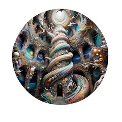 Fantasy Psychedelic Building Spiral Mini Round Pill Box (pack Of 3) by Ravend