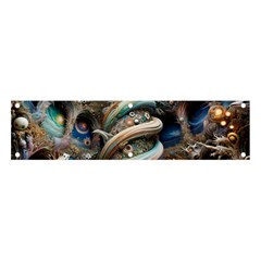 Fantasy Psychedelic Building Spiral Banner And Sign 4  X 1  by Ravend