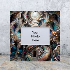 Fantasy Psychedelic Building Spiral White Box Photo Frame 4  X 6  by Ravend