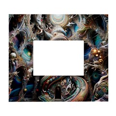 Fantasy Psychedelic Building Spiral White Wall Photo Frame 5  X 7  by Ravend