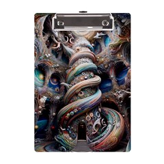 Fantasy Psychedelic Building Spiral A5 Acrylic Clipboard by Ravend