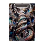 Fantasy Psychedelic Building Spiral A5 Acrylic Clipboard Front