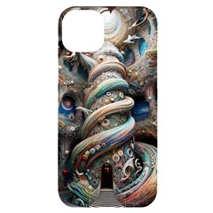 Fantasy Psychedelic Building Spiral Iphone 14 Plus Black Uv Print Case by Ravend