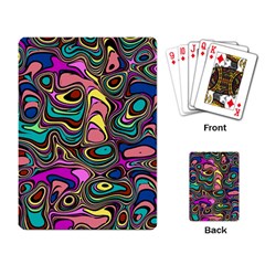 Bending Rotate Distort Waves Playing Cards Single Design (rectangle)