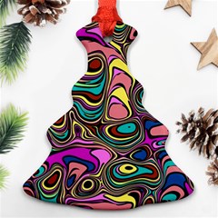 Bending Rotate Distort Waves Christmas Tree Ornament (two Sides)