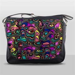 Bending Rotate Distort Waves Messenger Bag by Ravend