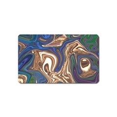 Pattern Psychedelic Hippie Abstract Magnet (name Card) by Ravend