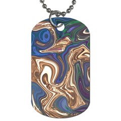 Pattern Psychedelic Hippie Abstract Dog Tag (one Side) by Ravend