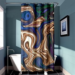 Pattern Psychedelic Hippie Abstract Shower Curtain 36  X 72  (stall)  by Ravend