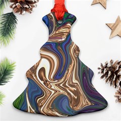 Pattern Psychedelic Hippie Abstract Christmas Tree Ornament (two Sides) by Ravend