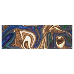 Pattern Psychedelic Hippie Abstract Banner And Sign 12  X 4  by Ravend