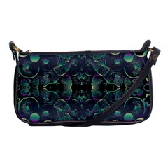 Background Pattern Mushrooms Shoulder Clutch Bag by Ravend