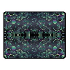 Background Pattern Mushrooms Two Sides Fleece Blanket (small) by Ravend