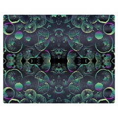 Background Pattern Mushrooms Premium Plush Fleece Blanket (medium) by Ravend