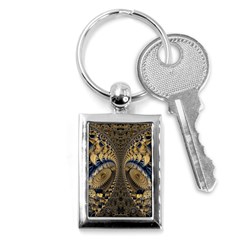 Fractal Spiral Infinite Psychedelic Key Chain (rectangle) by Ravend