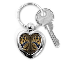 Fractal Spiral Infinite Psychedelic Key Chain (heart) by Ravend