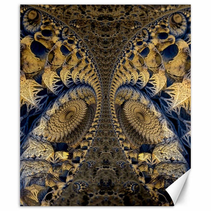 Fractal Spiral Infinite Psychedelic Canvas 20  x 24 