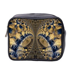 Fractal Spiral Infinite Psychedelic Mini Toiletries Bag (two Sides) by Ravend