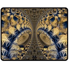 Fractal Spiral Infinite Psychedelic Fleece Blanket (medium) by Ravend