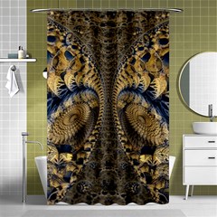 Fractal Spiral Infinite Psychedelic Shower Curtain 48  X 72  (small)  by Ravend