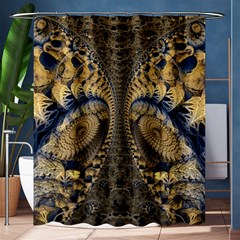 Fractal Spiral Infinite Psychedelic Shower Curtain 60  X 72  (medium)  by Ravend