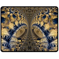 Fractal Spiral Infinite Psychedelic Two Sides Fleece Blanket (medium) by Ravend