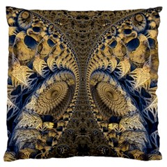 Fractal Spiral Infinite Psychedelic Standard Premium Plush Fleece Cushion Case (one Side) by Ravend