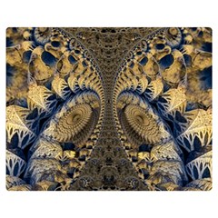 Fractal Spiral Infinite Psychedelic Two Sides Premium Plush Fleece Blanket (medium) by Ravend