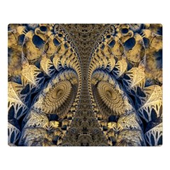 Fractal Spiral Infinite Psychedelic Two Sides Premium Plush Fleece Blanket (large) by Ravend