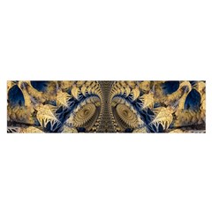 Fractal Spiral Infinite Psychedelic Oblong Satin Scarf (16  X 60 ) by Ravend