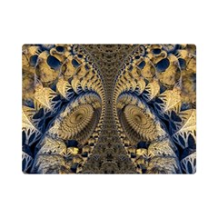 Fractal Spiral Infinite Psychedelic Premium Plush Fleece Blanket (mini) by Ravend