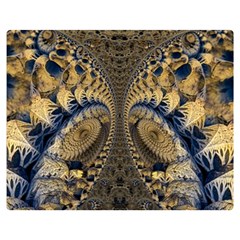 Fractal Spiral Infinite Psychedelic Premium Plush Fleece Blanket (medium) by Ravend