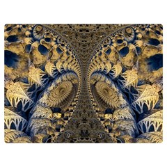 Fractal Spiral Infinite Psychedelic Premium Plush Fleece Blanket (extra Small) by Ravend