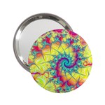 Fractal Spiral Abstract Background 2.25  Handbag Mirrors Front