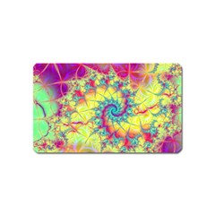 Fractal Spiral Abstract Background Magnet (Name Card)