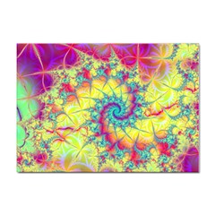 Fractal Spiral Abstract Background Sticker A4 (100 pack)