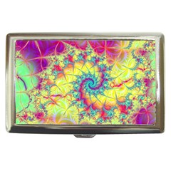 Fractal Spiral Abstract Background Cigarette Money Case