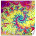 Fractal Spiral Abstract Background Canvas 16  x 16  15.2 x15.41  Canvas - 1