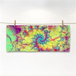 Fractal Spiral Abstract Background Hand Towel Front