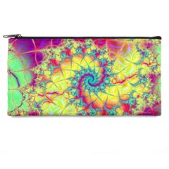 Fractal Spiral Abstract Background Pencil Case