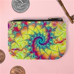 Fractal Spiral Abstract Background Mini Coin Purse Back