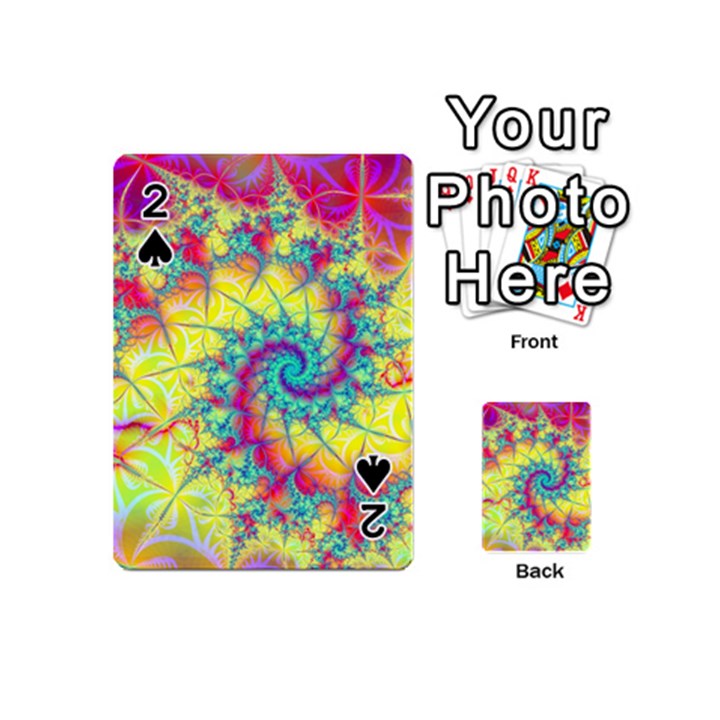 Fractal Spiral Abstract Background Playing Cards 54 Designs (Mini)