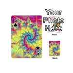 Fractal Spiral Abstract Background Playing Cards 54 Designs (Mini) Front - Spade5