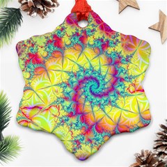 Fractal Spiral Abstract Background Ornament (Snowflake)