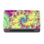 Fractal Spiral Abstract Background Memory Card Reader with CF Front