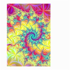 Fractal Spiral Abstract Background Small Garden Flag (Two Sides)