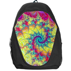 Fractal Spiral Abstract Background Backpack Bag